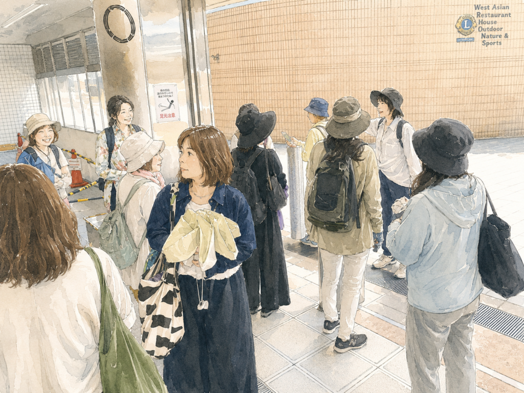 40代以上おひとりさま女子のイベント。鶴見緑地公園駅に集合